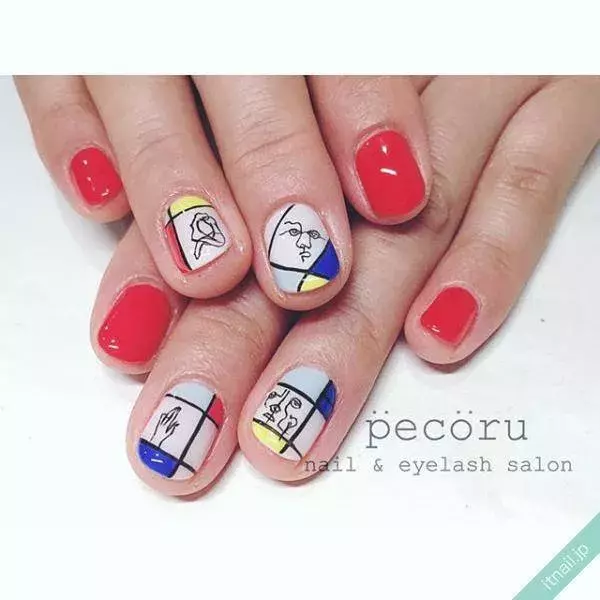 個性派ネイルならコレ 人の顔を描いたモダンネイルアート帖 ローリエプレス 個性派ネイルならコレ 人の顔を描いたモダンネイルアート帖 ローリエプレス