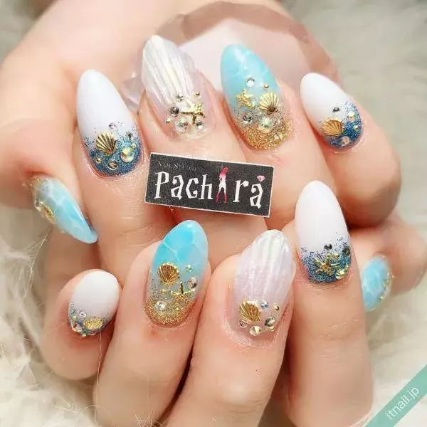 夏モード全開 ロマンチックなブルー マーメイドネイル ローリエプレス 夏モード全開 ロマンチックなブルー マーメイドネイル ローリエプレス