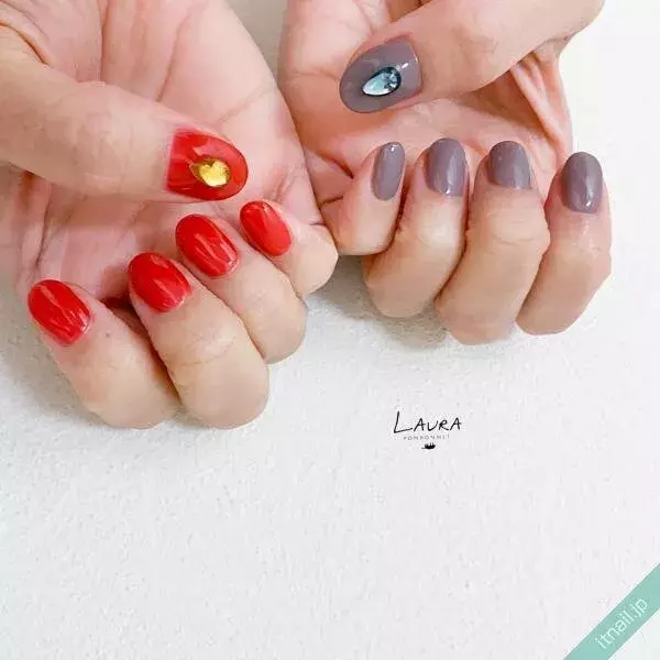 カラーストーンのネイルアレンジ9選 宝石のようなキラキラを爪先に ローリエプレス