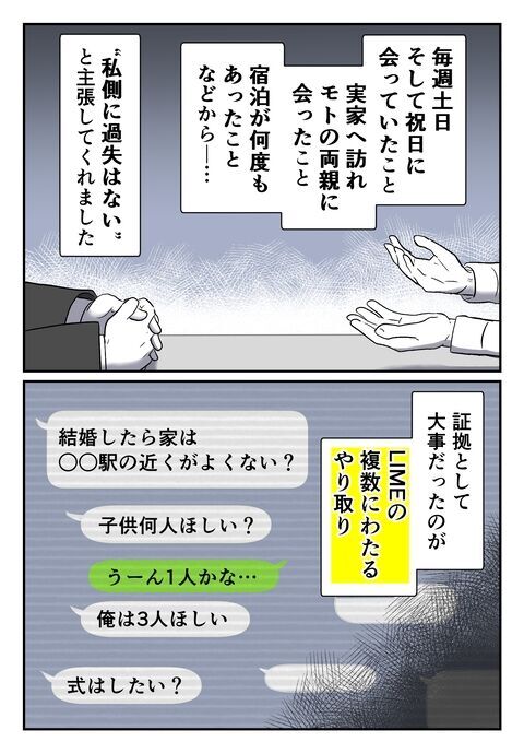 慰謝料は払わなくてもいい！弁護士同士の話し合いが始まった【婚約者は既婚者でした Vol.26】の4枚目の画像