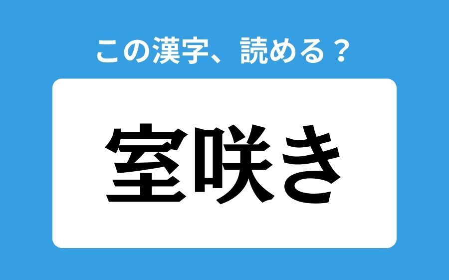 【読めそうで読めない】「室咲き」の正しい読み方は？「しつざき」は間違い？の1枚目の画像