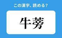 【読めそうで読めない】「牛蒡」の正しい読み方は？「ぎゅうぼう」は間違い？