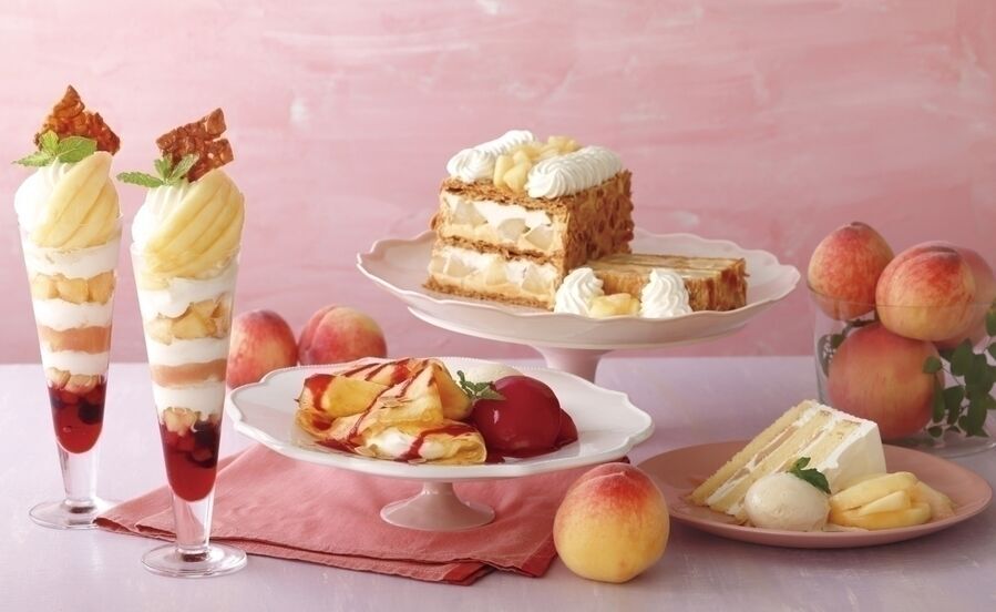【キハチカフェ】甘くておいしい桃の果肉をたっぷり使用した夏限定のデザートが販売開始♡の2枚目の画像