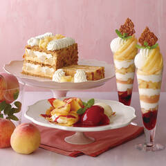 【キハチカフェ】甘くておいしい桃の果肉をたっぷり使用した夏限定のデザートが販売開始♡