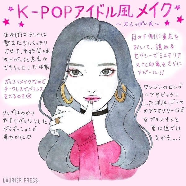 KPOPアイドル風メイクのコツ♡ かわいい系・かっこいい系の2パターン解説 ローリエプレス