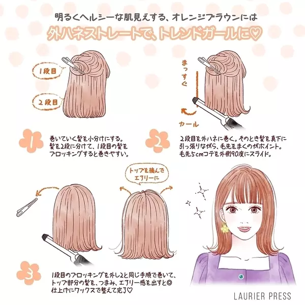 最旬ヘアが叶う 失敗しないアレンジテク 春のトレンドカラー3選