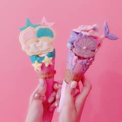 【7月】キキララアイスとマーメイドアイスがかわいい♡　数量限定うちわも！