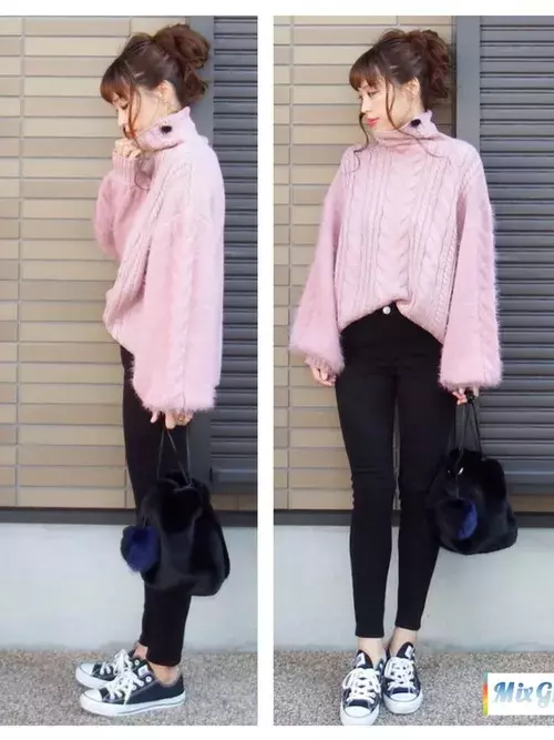 もこもこかわいい シャギーニット の愛されコーデ 思わず触りたくなっちゃう ローリエプレス