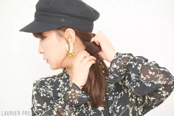 かなかな流 帽子に似合うヘアアレンジ ベレー帽 キャスケット キャップ ローリエプレス