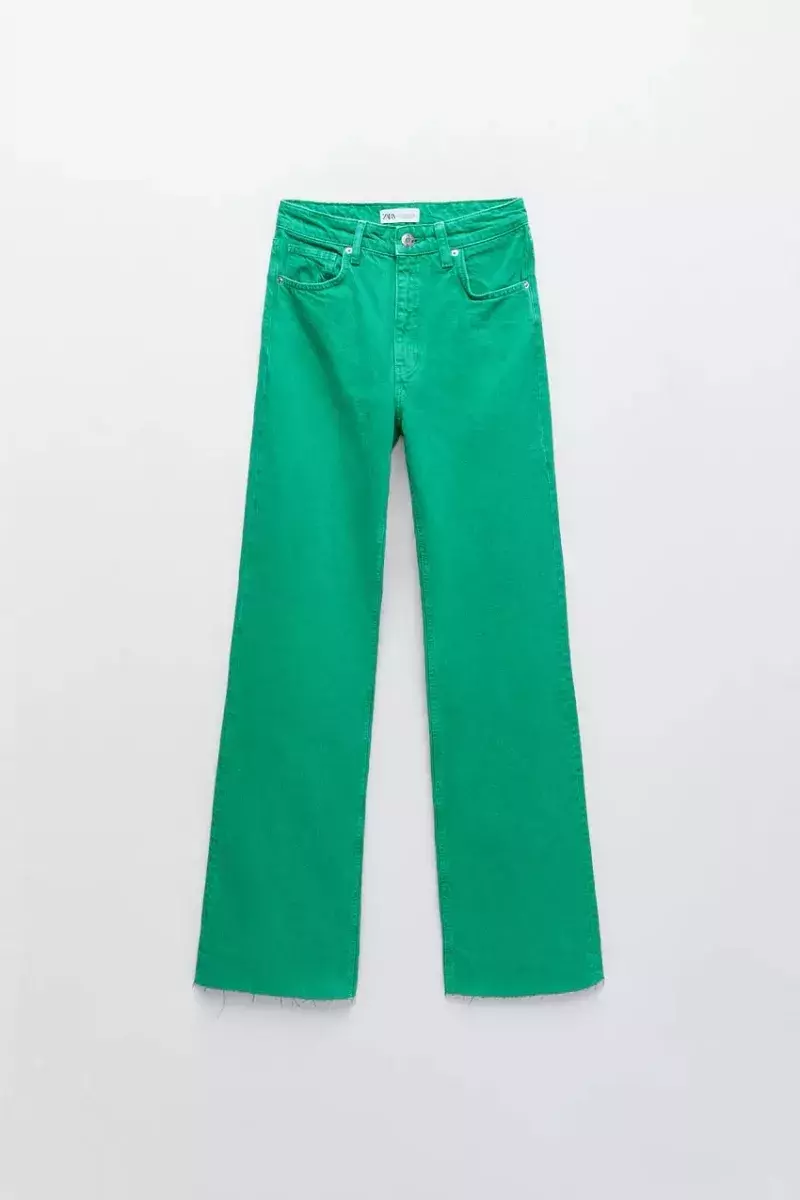 この夏はグリーンがアツい Zara の細見えカラーデニムコーデ コスパ名品リスト ローリエプレス