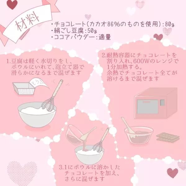 本命 生チョコはカロリーオフで 自慢される彼女 に 生クリーム不使用かんたんバレンタインレシピ ローリエプレス