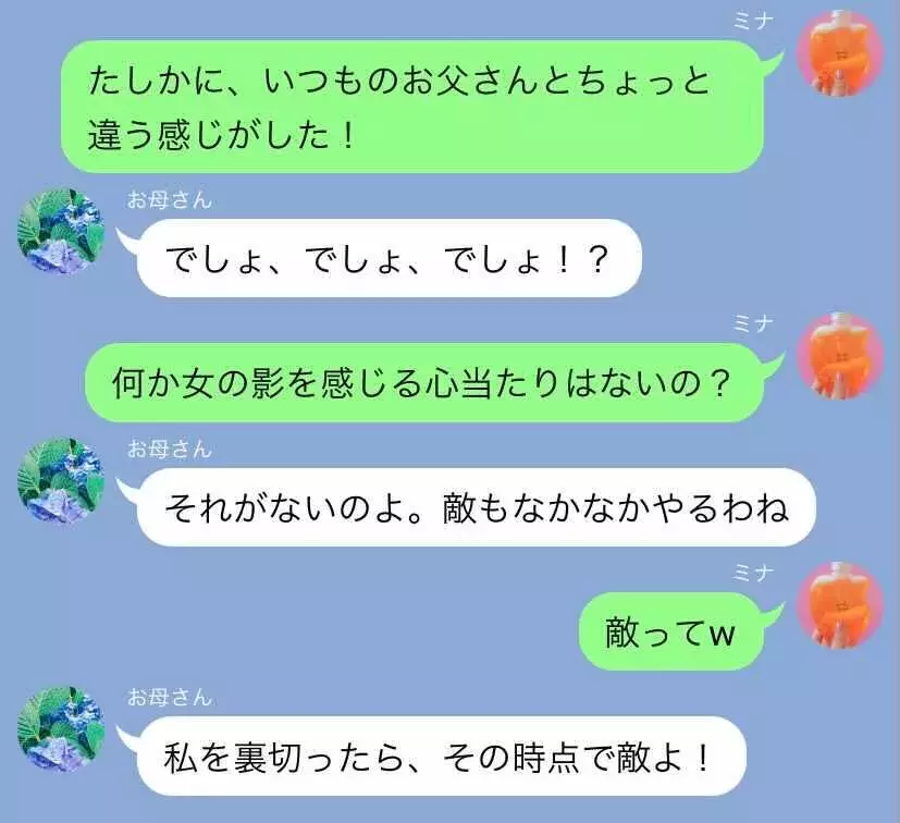 熟年離婚の危機 深まる父への疑惑 Line事件簿 168 続 世にも奇妙な母のline 3 ローリエプレス