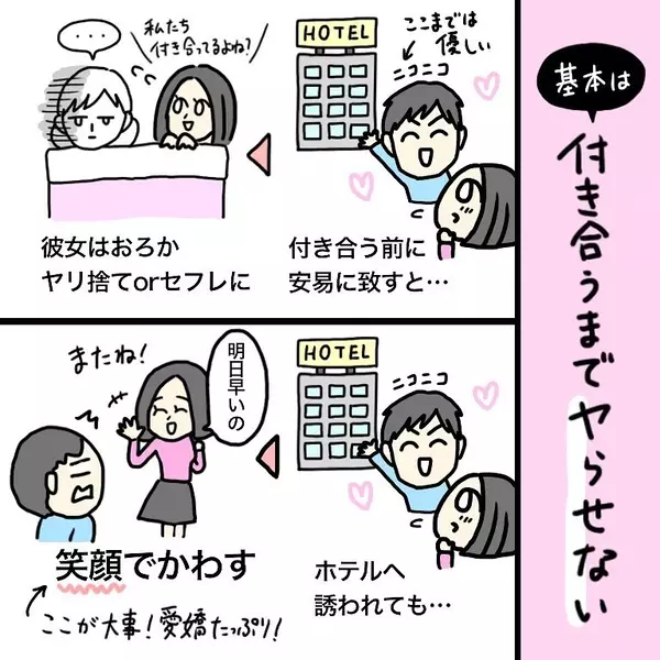 漫画 必見 付き合う前に 絶対やってはいけないこと はなのスパルタ恋活日記vol 10 ローリエプレス
