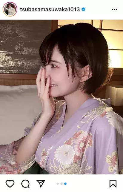 スーパー美しい 色気に満ちとる 益若つばさ 雰囲気ガラリな黒髪ショート 浴衣姿が話題に ローリエプレス