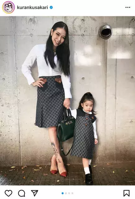 タトゥーもオシャレ 紅蘭 Gucciの親子リンクコーデに 素敵な親子 お洒落さん の声 ローリエプレス