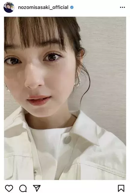 見とれちゃう ずっと1番なりたい顔 佐々木希 ドアップの春メイク自撮りショットに絶賛の声 ローリエプレス