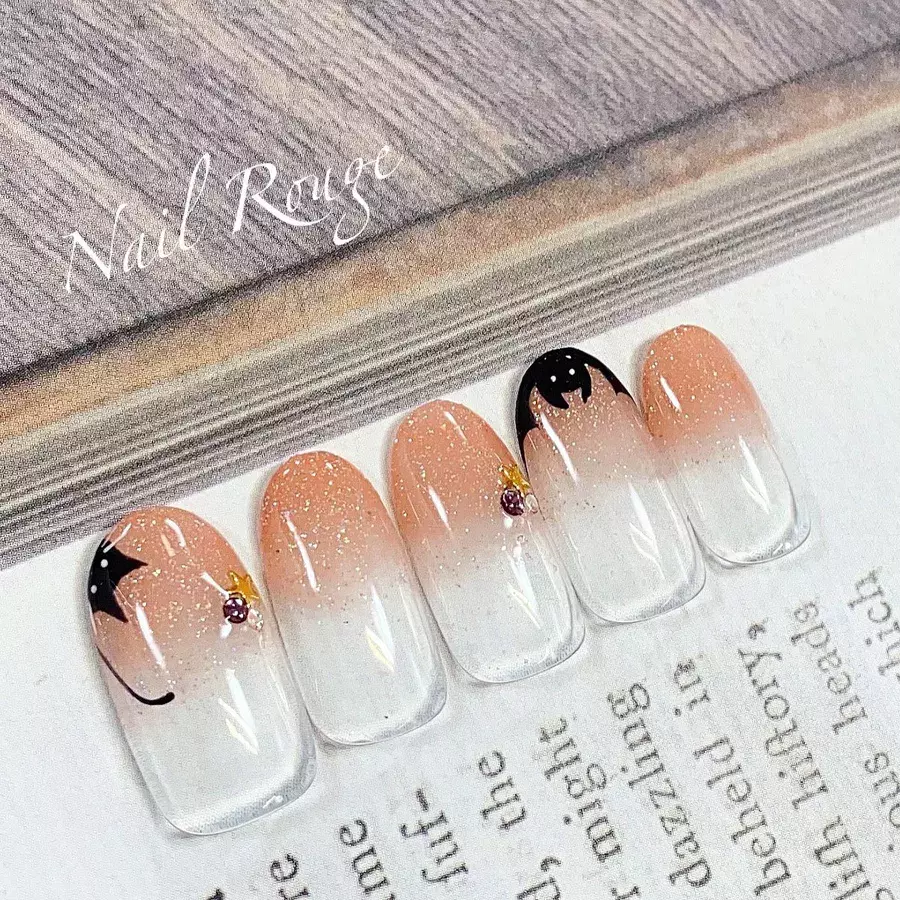 ハロウィンネイルの割合別レッスン ハロウィン要素何 取り入れる 21 ローリエプレス