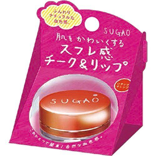 SUGAO スフレ感 チーク＆リップ いきいきオレンジ 6.5g