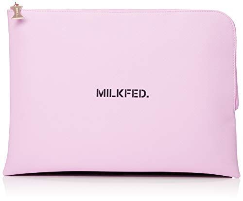 [ミルクフェド] LOGO POUCH クラッチバッグ PINK