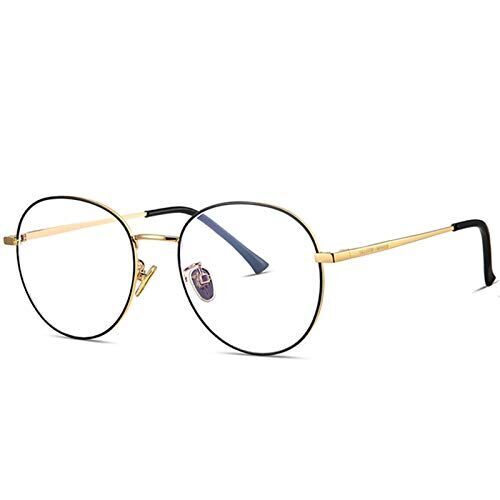 WADOG 伊達眼鏡 ブルーライトカット メガネ 度なし 小顔効果 丸メガネ PCメガネ 軽量 輻射防止 視力保護 めがね 大きいサイズの丸メガネ 睡眠改善 PC眼鏡 目の疲れを緩和する ファション眼鏡 丸眼鏡 お洒落 男女兼用
