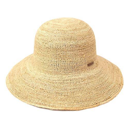 帽子 レディース ナチュラル 夏 ラフィア ハット 麦わら帽子 ストローハット 折りたたみ 広つば UV 日よけ 日本製