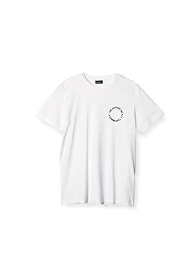 (ディーゼル) DIESEL メンズ Tシャツ バックプリント A003030BASU L ホワイト 100