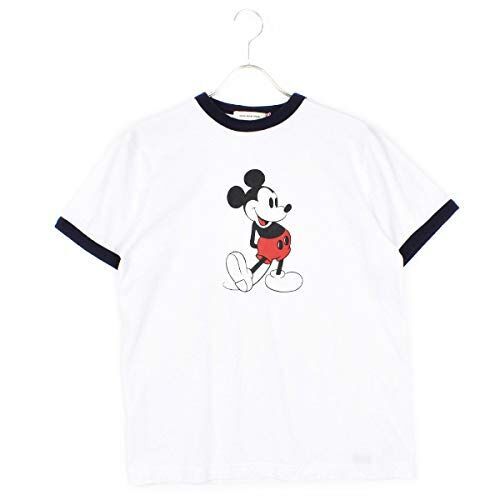 [GOOD ROCK SPEED グッドロックスピード]Disney MICKEY Short sleeve ringer Tee ディズニー ミッキー 半袖リンガーTシャツ(WHITE×BLUE)