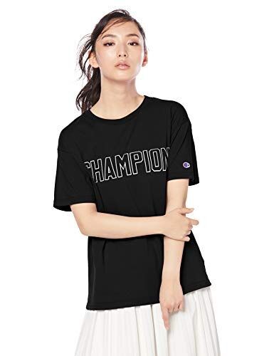 [フレイ アイディー] Tシャツ チャンピオンロゴTシャツ レディース FWCT191002 BLK 日本 F (FREE サイズ)