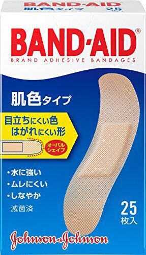 BAND-AID(バンドエイド) 救急絆創膏 肌色タイプ スタンダードサイズ 25枚