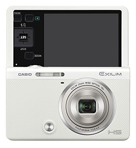 CASIO デジタルカメラ EXILIM EX-ZR70WE 「自分撮りチルト液晶」 「メイクアップ&セルフィーアート」 EXZR70 ホワイト