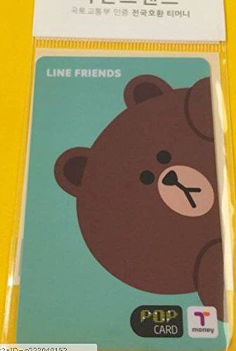 韓国 交通カード ブラウン T-money ラインフレンズ LINE FRIENDS