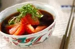 トマトの手づくりポン酢がけ