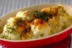 カリフラワーのパン粉焼き