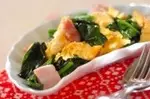 ベーコンとホウレン草の炒めもの