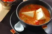 豆腐とトマトのミルクスープ