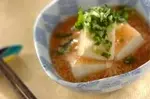 豆腐のタラコあんかけ