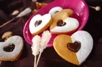 ハートのチョコサンドクッキー