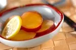 サツマイモのレモン煮