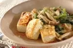 豆腐のあんかけステーキ