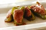 初心者も簡単！ピーマンの肉詰め照り焼きに