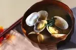 アサリとミツバのみそ汁