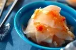 大根とサキイカの梅肉和え