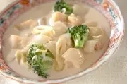 ホタテと冬瓜のミルク炒め煮