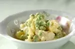 お豆と新ジャガのカマンベール・サラダ