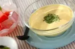 フレッシュコーンの豆乳スープ