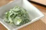 キュウリのワサビマヨ