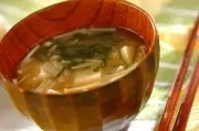 納豆とエノキのみそ汁