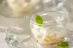 みかん入りヨーグルトムース