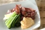 ホタルイカとワケギの酢みそがけ