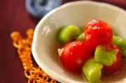 キュウリとトマトの甘酢漬け